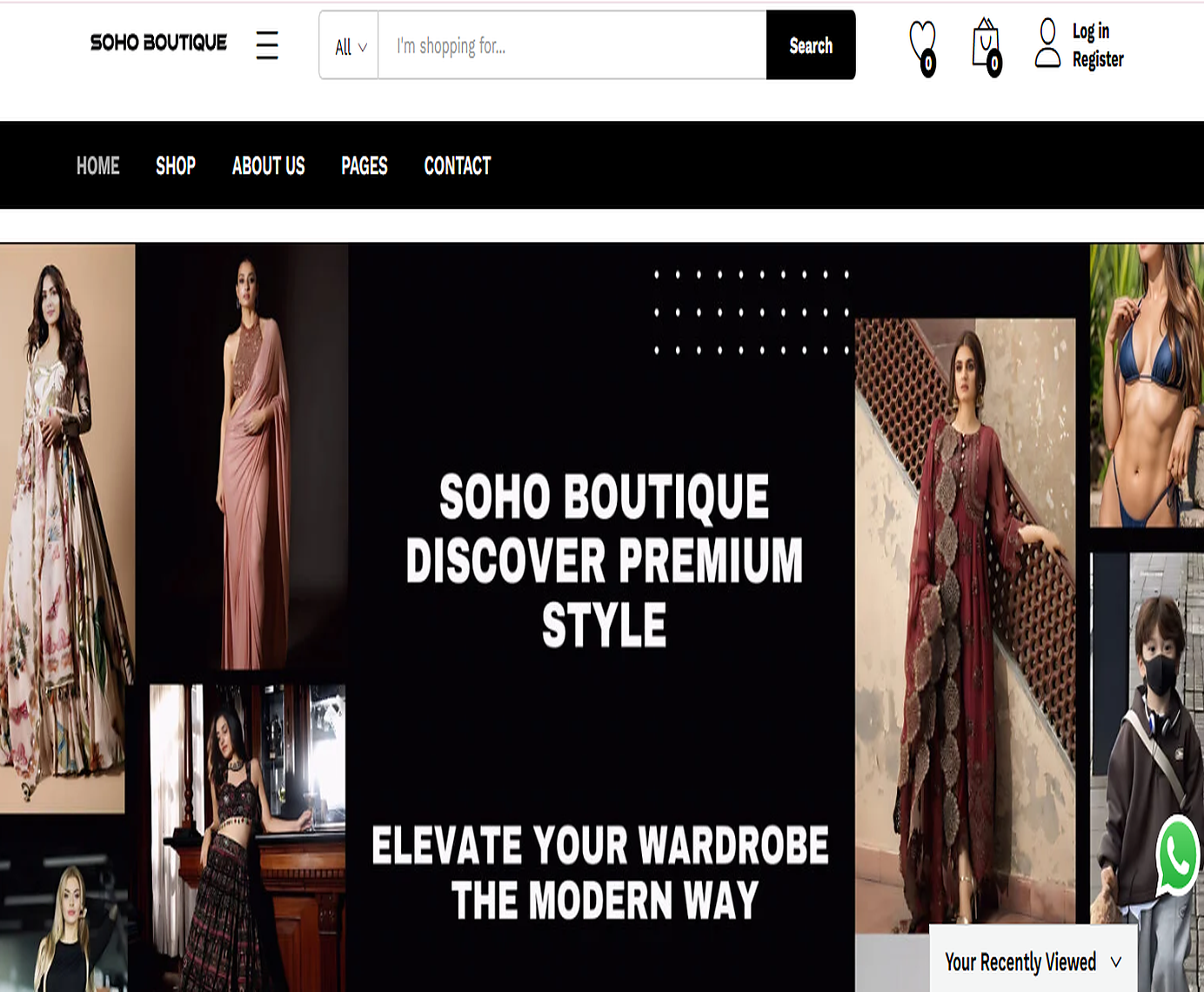 Soho Boutique Website