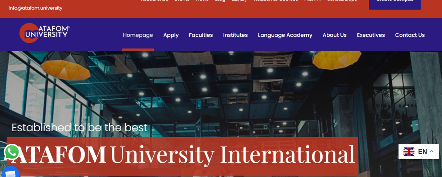 AtaFrom University Website