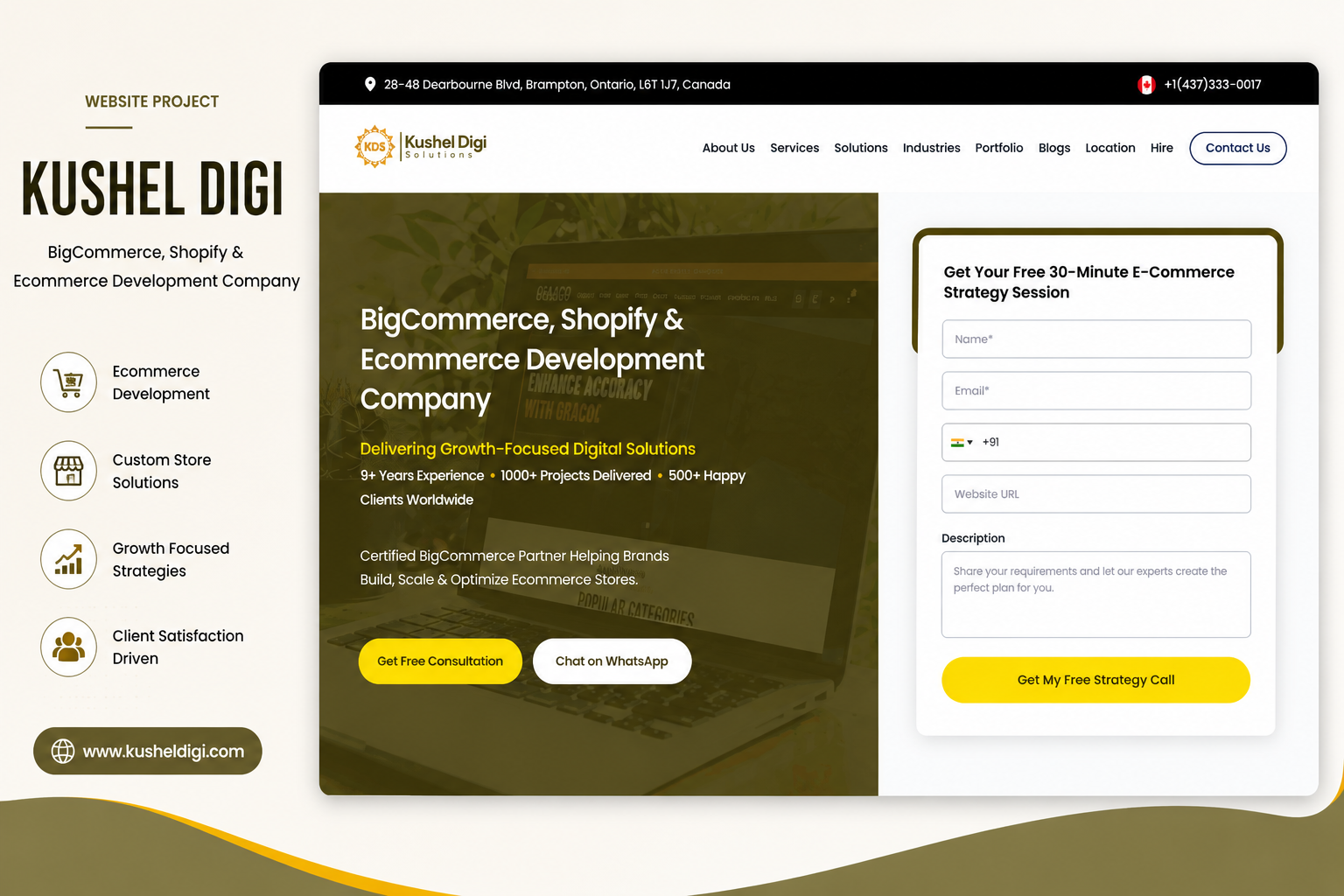 Kushel Digi Solution Website