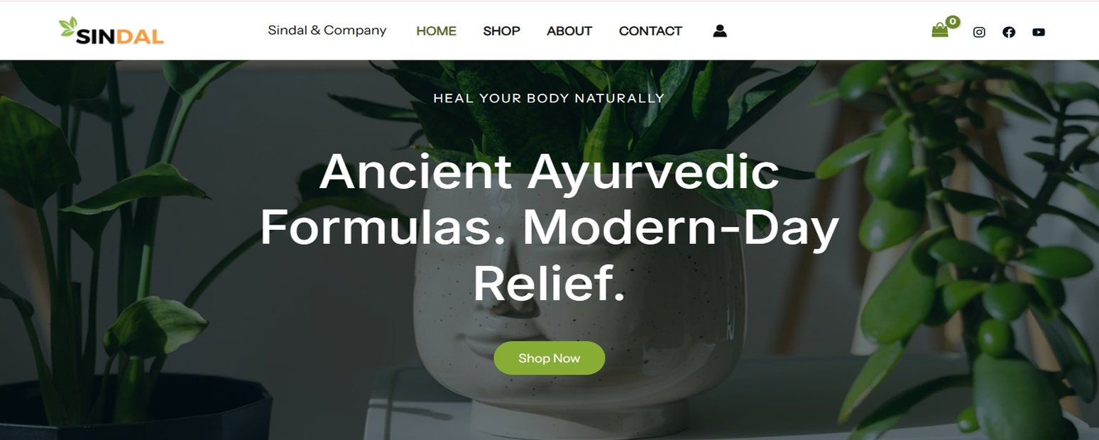 MySindal Ayurvedic Website
